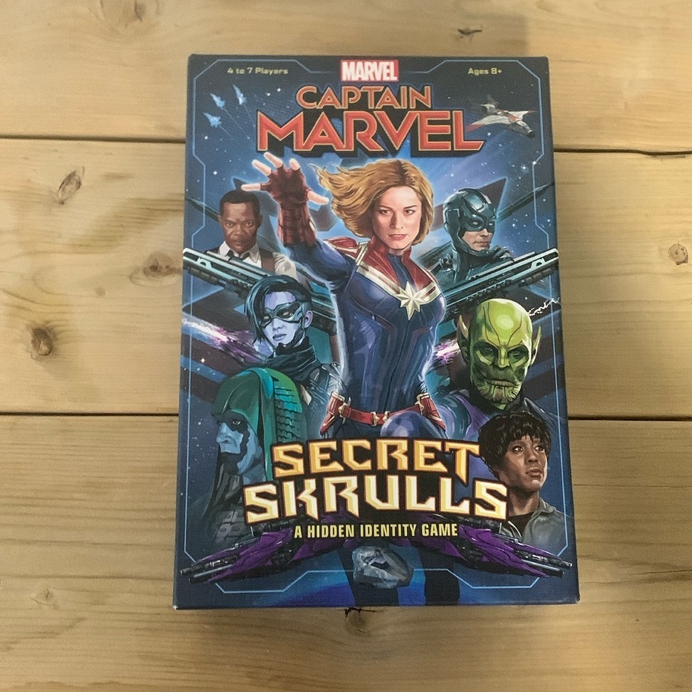 Captain Marvel Secret Skrulls hidden identity Board Game